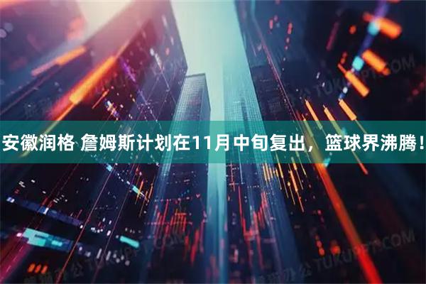 安徽润格 詹姆斯计划在11月中旬复出，篮球界沸腾！